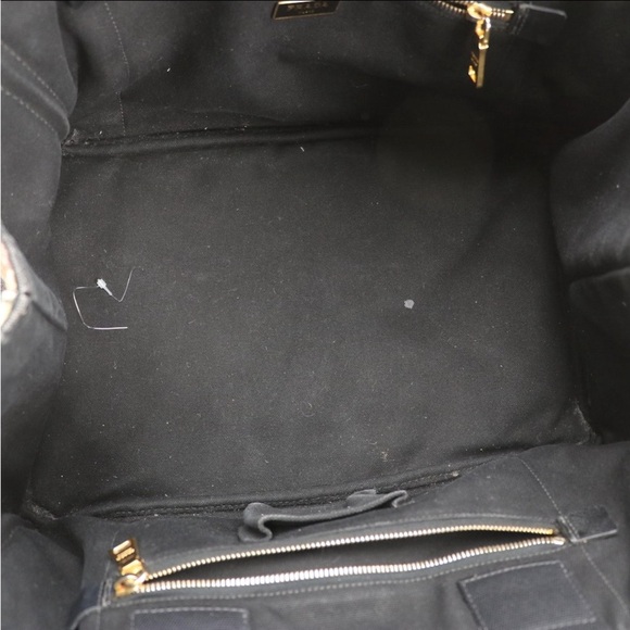 Prada Large Camo Canvas Top Handle Canapa Denim Tote Bag - GUC - Picture 5 of 8